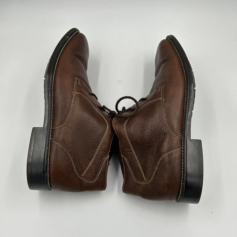 Alfani Chukka Boots Mens 8.5M Brown Soft Leather Lace‎ Up 09-94848